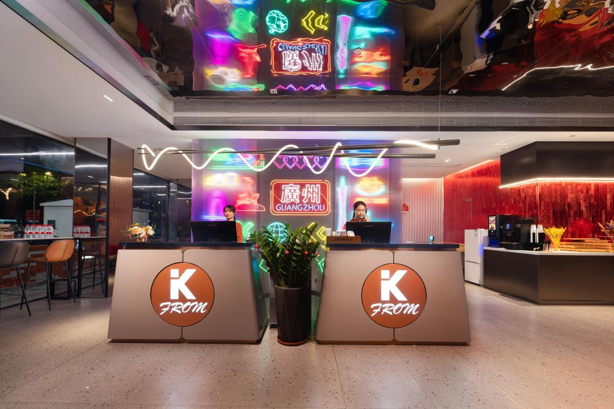 From K Huan Kai Hotel Tiyuxi Metro Station Kuangcsou Kültér fotó